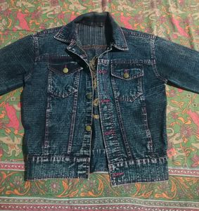Ladies Denim Grey Jacket