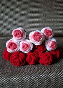 Crochet Rose Bouquet