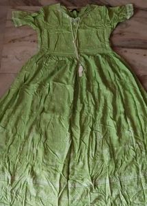 Parot Green Dress