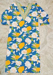 Flower Print Kurti Set