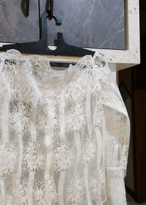 White Sheer Top