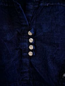Denim Nevy Blue Top
