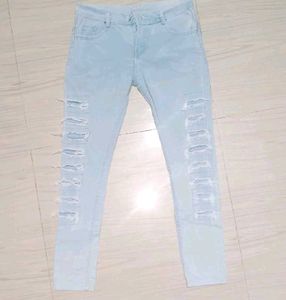 Light Wash Ripped Jeans