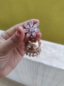 Floral Jhumka Earrings