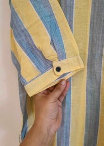 Stylish Striped Linen Top🌼🍃