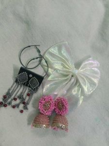 Earring &amp; Hair Bow Bundle
