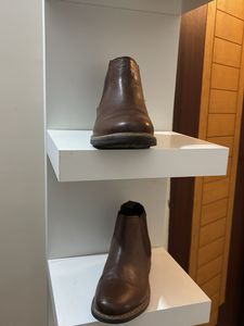 Men Mid Top Leather Chelsea Boots