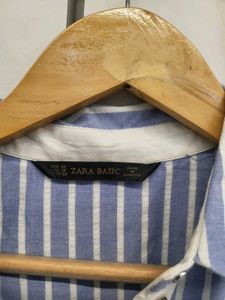 Zara Striped Shirt Dress
