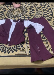 Burgundy Pant Suit
