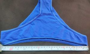 Blue Cotton Thong Panty 🖤