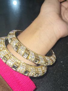 Elegant Bangle Set chuda golden jwellery