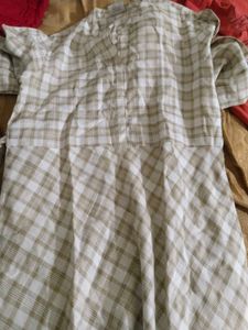 Checkered Dress Long Kurti
