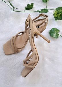 Mango Beige Stilettos Heels