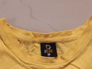 Yellow Graphic Print Tee