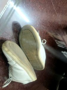 Classy White Sneakers For Men By Ajile Pantaloons