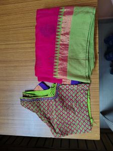 ILAMPILLAI Pink Saree