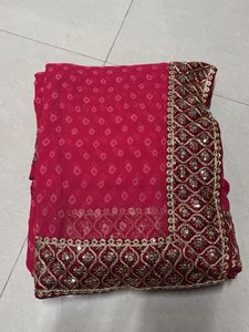 Elegant Pink Saree