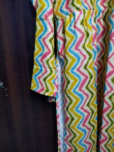 Vibrant Print Longline Nyra Cut Kurti
