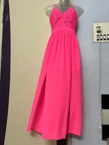 No boundaries Hot Pink Cochett Maxi Dress