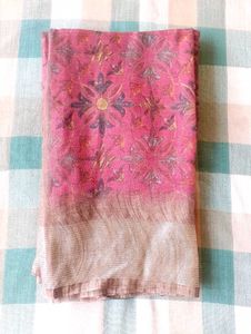 Elegant Pink Floral Saree