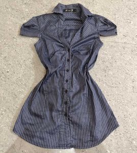 Half Sleeve Fitted Y2k Office Siren Shirt