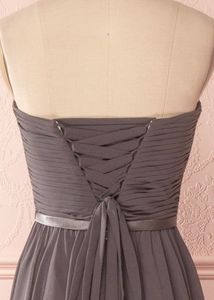 Myrcella Charcoal | Corset Back Gown