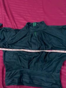 Dark Green Long Sleeve Top