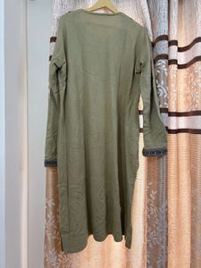Elegant Khaki Green Kurti