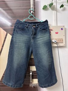 Culotte Jeans - Wide Leg Cropped Denim