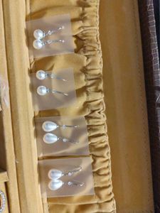 Combo - 4 Pair Synthetic Pearls Danglers