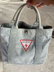 Guess Denim Tote Bag