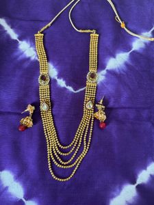 Raani haar & Long Kundan Necklace