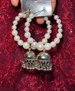 Pearl Jhumka Earrings