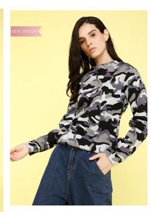 Camo print sweatshirt