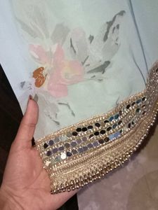 Short Anarkali Set With Dupatta