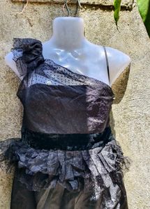 6.23.2 SEXY ONE SIDED BLACK DRESS