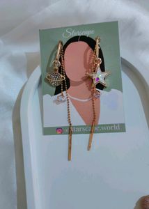 SALE- Saturn and Stars Earrings