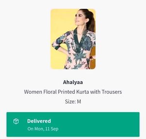 Ahalyaa Floral Kurta Set