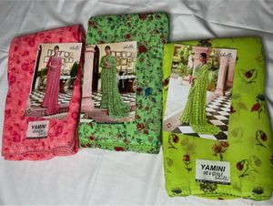 GEORGETTE FLORAL SAREES FOR WOMEN