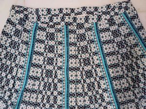 Patterned Midi Skirt