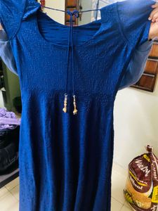 Elegant Blue Ethnic Gown