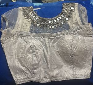 Silver Embellished Blouse
