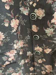 Floral Print Men&#39;s Jacket