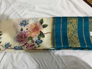 Floral Print Saree