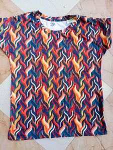 Multi Colour Stripes T Shirt