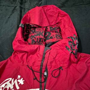 Red &amp; Black Graphic Jacket/winter