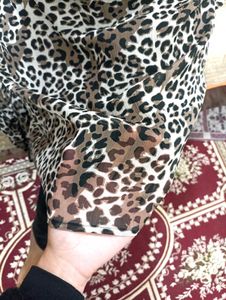 Animal Print Chiffon Kaftan For Women