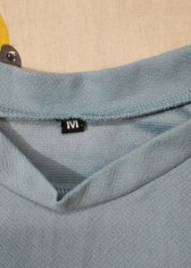 Round Neck Top In Louis Blue Colour