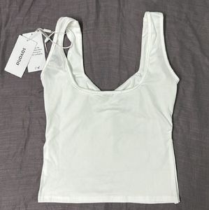 SAVANA Side Slit Sleeveless Top