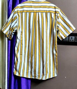 Mustard Yellow Half Sleeve Shirt